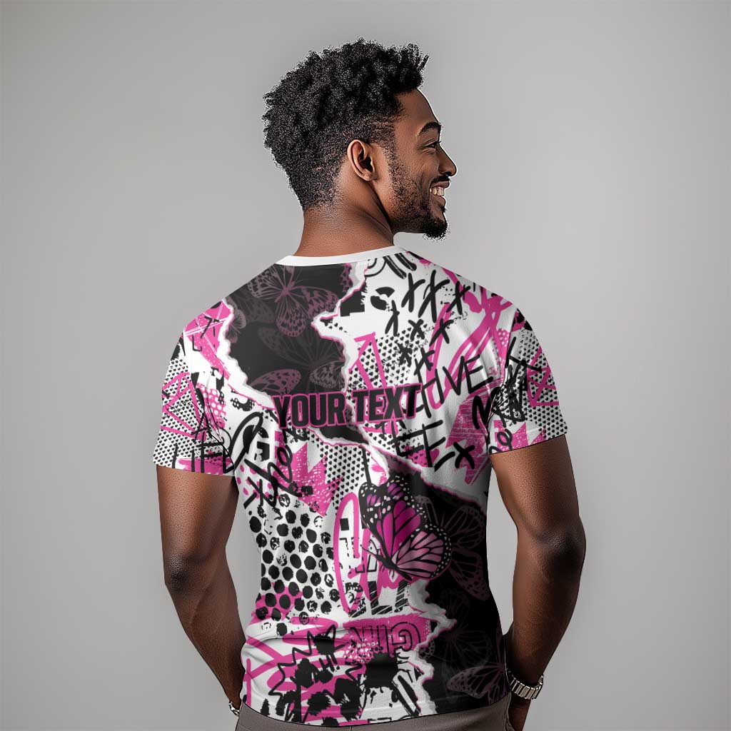 Personalized Pink Power Graffiti T shirt Breast Cancer Awareness - African Pride