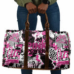 Pink Power Graffiti Travel Bag Breast Cancer Awareness