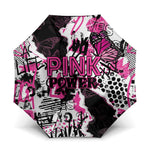Pink Power Graffiti Umbrella Breast Cancer Awareness