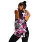 Personalized Pink Power Graffiti Women Racerback Tank Breast Cancer Awareness - African Pride
