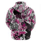Personalized Pink Power Graffiti Zip Hoodie Breast Cancer Awareness - African Pride