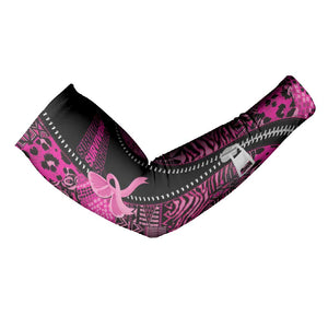 Pink Ribbon Animals Skin African Mixed Arm Sleeves Zipper Stylized
