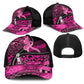 Pink Ribbon Animals Skin African Mixed Baseball Net Cap Zipper Stylized - African Pride