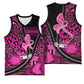 Pink Ribbon Animals Skin African Mixed Basketball Jersey Zipper Stylized LT01
