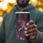 Pink Ribbon Animals Skin African Mixed 4 in 1 Can Cooler Tumbler Zipper Stylized - African Pride