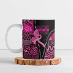 Pink Ribbon Animals Skin African Mixed Ceramic Mug Zipper Stylized