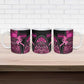 Pink Ribbon Animals Skin African Mixed Ceramic Mug Zipper Stylized