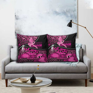 Pink Ribbon Animals Skin African Mixed Pillow Cover Zipper Stylized