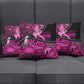 Pink Ribbon Animals Skin African Mixed Pillow Cover Zipper Stylized