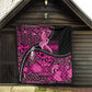 Pink Ribbon Animals Skin African Mixed Quilt Zipper Stylized - African Pride