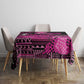 Pink Ribbon Animals Skin African Mixed Tablecloth Zipper Stylized - African Pride
