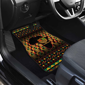 Kwanzaa Festival Car Mats with Kinara Candles and African Pattern