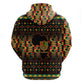 Kwanzaa Festival Hoodie with Kinara Candles and African Pattern