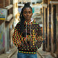 Kwanzaa Festival Hoodie with Kinara Candles and African Pattern