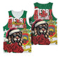 Morocco Christmas Basketball Jersey Santa Lion With Rose Xmas Vibe LT01