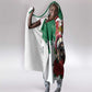Morocco Christmas Hooded Blanket Santa Lion With Rose Xmas Vibe