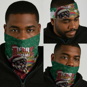 Morocco Christmas Neck Gaiter Santa Lion Rose Xmas Vibe LT01