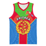 Custom Eritrea Basketball Jersey with Eritrean Emblem Flag and African Pattern Design LT01