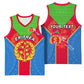 Custom Eritrea Basketball Jersey with Eritrean Emblem Flag and African Pattern Design LT01