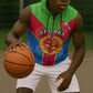 Custom Eritrea Sleeveless Zip Hoodie with Eritrean Emblem Flag and African Pattern Design - African Pride