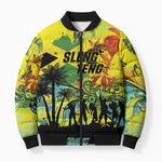 Personalized Jamaica Sleng Teng Riddim Bomber Puffer Jacket Booyaka Booyaka