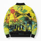 Personalized Jamaica Sleng Teng Riddim Bomber Puffer Jacket Booyaka Booyaka