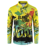 Personalized Jamaica Sleng Teng Riddim Button Sweatshirt Booyaka Booyaka