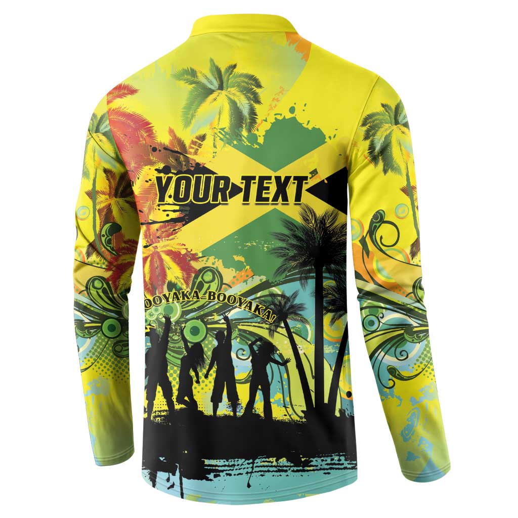 Personalized Jamaica Sleng Teng Riddim Button Sweatshirt Booyaka Booyaka