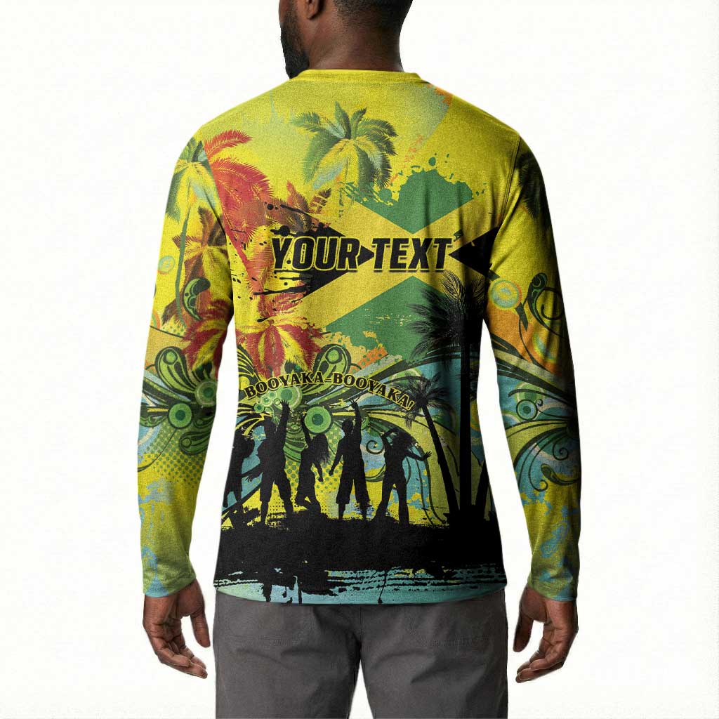 Personalized Jamaica Sleng Teng Riddim Button Sweatshirt Booyaka Booyaka
