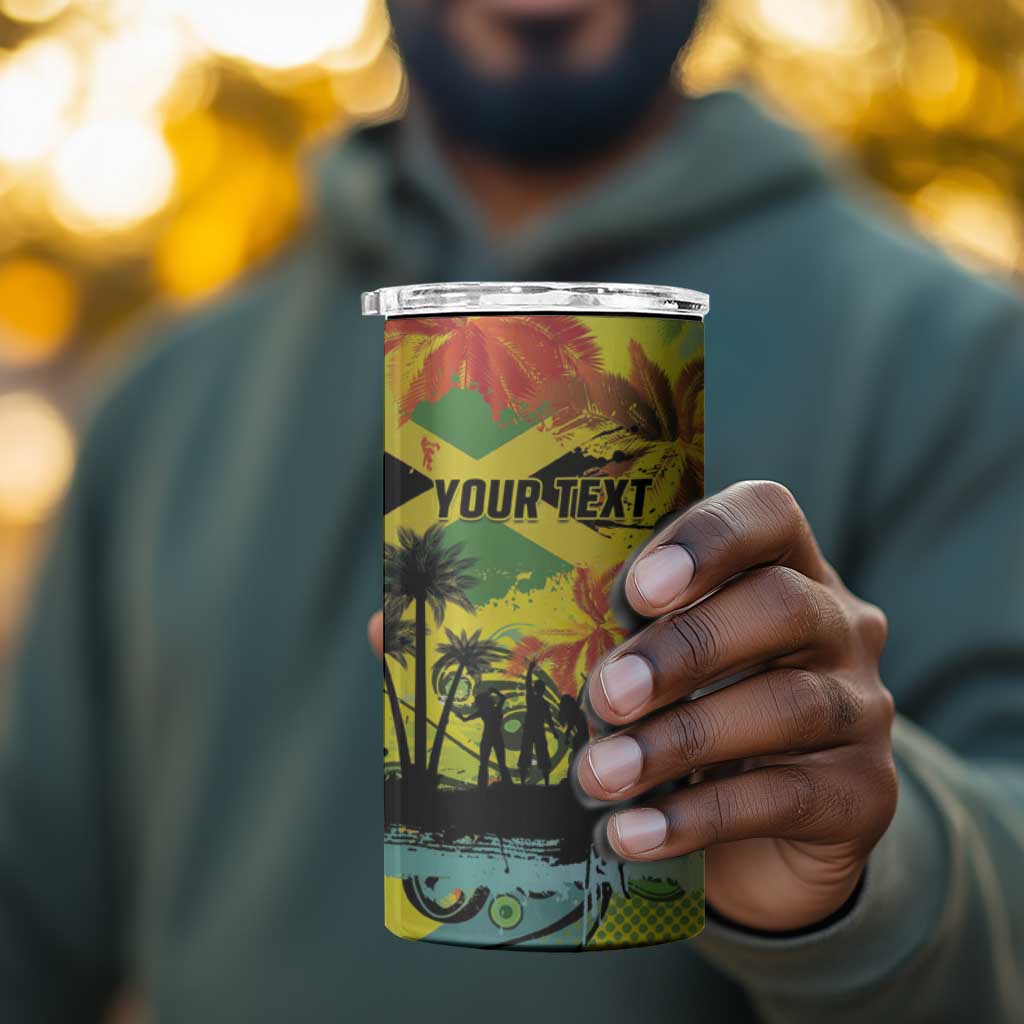 Personalized Jamaica Sleng Teng Riddim 4 in 1 Can Cooler Tumbler Booyaka Booyaka - African Pride