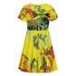Personalized Jamaica Sleng Teng Riddim Kid Short Sleeve Dress Booyaka Booyaka - African Pride