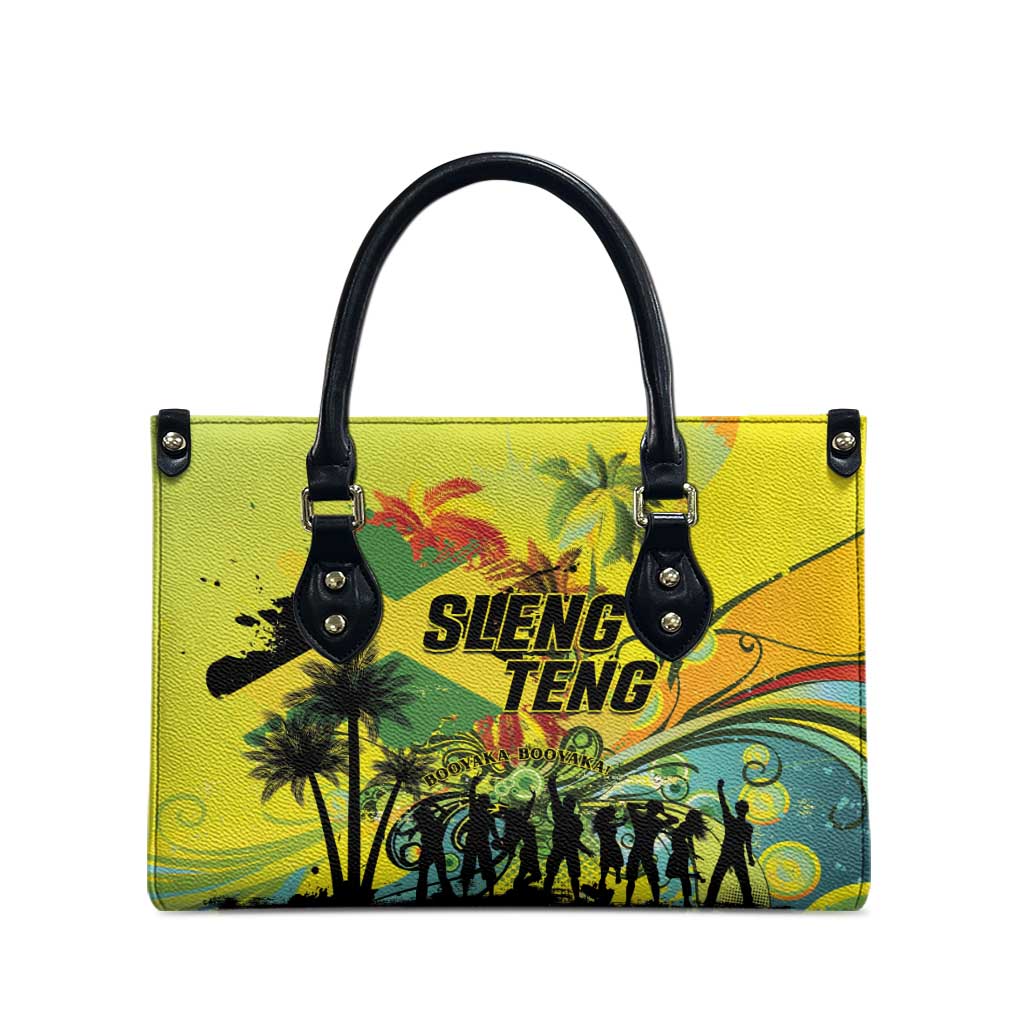 Jamaica Sleng Teng Riddim Leather Bag Booyaka Booyaka