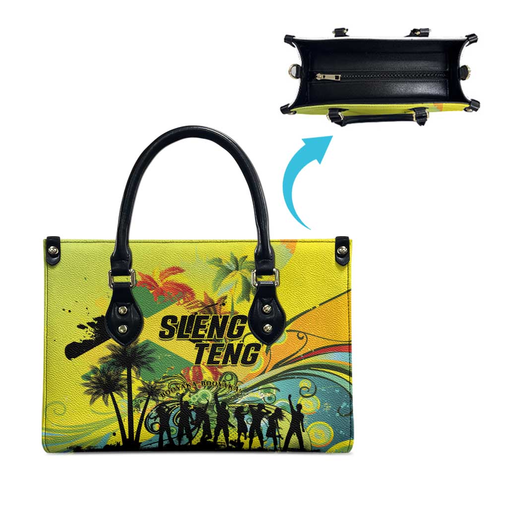Jamaica Sleng Teng Riddim Leather Bag Booyaka Booyaka
