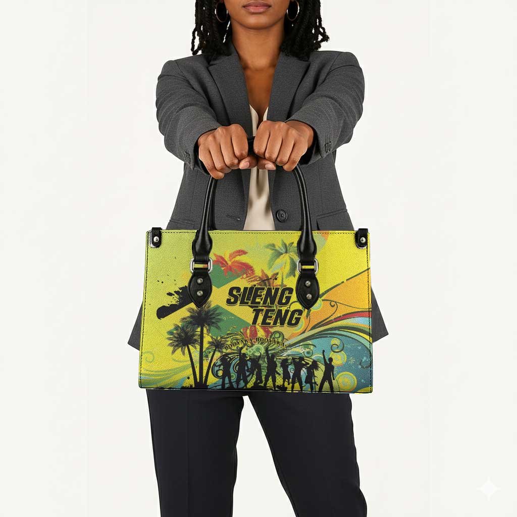 Jamaica Sleng Teng Riddim Leather Bag Booyaka Booyaka