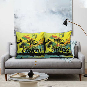 Jamaica Sleng Teng Riddim Pillow Cover Booyaka Booyaka