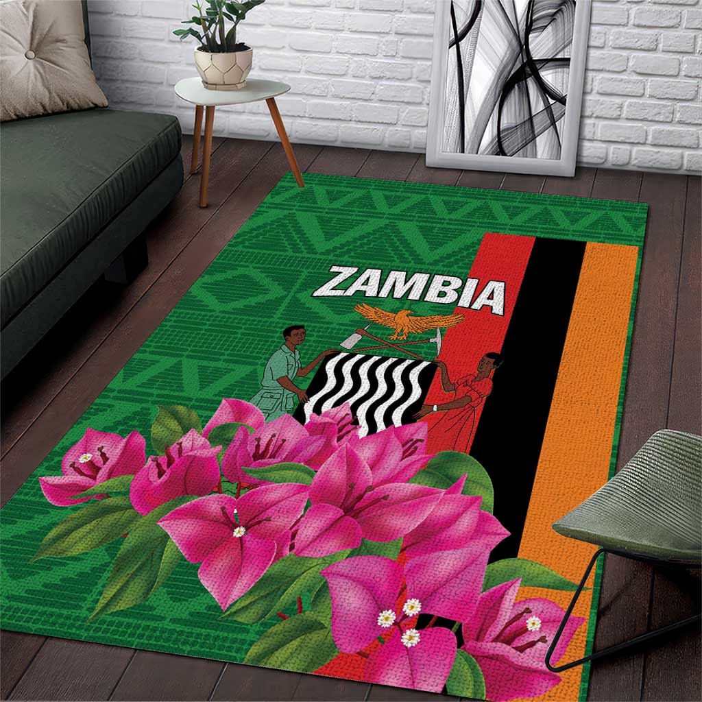 Icitungu ca Zambia Area Rug Africa Bougainvillea