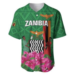 Personalized Icitungu ca Zambia Baseball Jersey Africa Bougainvillea