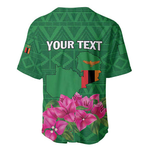 Personalized Icitungu ca Zambia Baseball Jersey Africa Bougainvillea