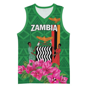 Personalized Icitungu ca Zambia Basketball Jersey Africa Bougainvillea LT01