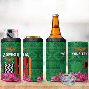 Personalized Icitungu ca Zambia 4 in 1 Can Cooler Tumbler Africa Bougainvillea