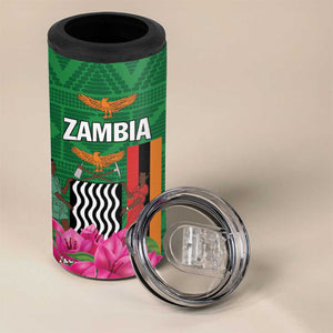 Personalized Icitungu ca Zambia 4 in 1 Can Cooler Tumbler Africa Bougainvillea