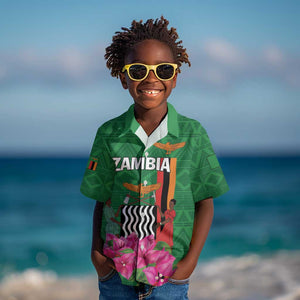 Personalized Icitungu ca Zambia Kid Hawaiian Shirt Africa Bougainvillea