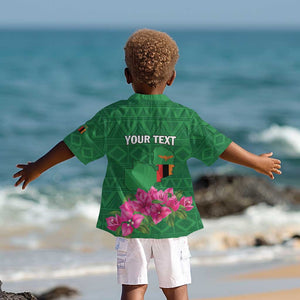 Personalized Icitungu ca Zambia Kid Hawaiian Shirt Africa Bougainvillea