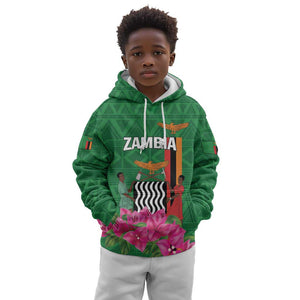 Personalized Icitungu ca Zambia Kid Hoodie Africa Bougainvillea