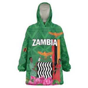 Personalized Icitungu ca Zambia KId Wearable Blanket Hoodie Africa Bougainvillea