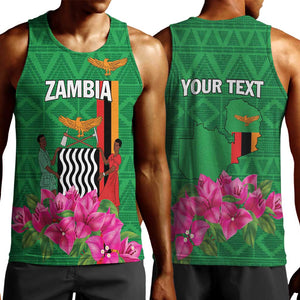 Personalized Icitungu ca Zambia Men Tank Top Africa Bougainvillea