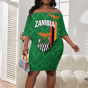 Personalized Icitungu ca Zambia Off Shoulder Short Dress Africa Bougainvillea