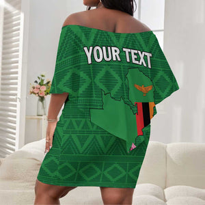 Personalized Icitungu ca Zambia Off Shoulder Short Dress Africa Bougainvillea