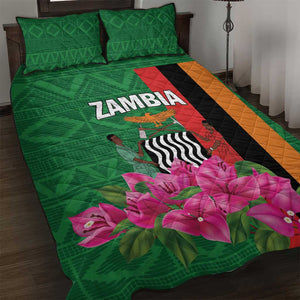 Icitungu ca Zambia Quilt Bed Set Africa Bougainvillea