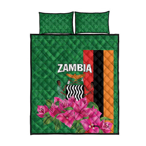 Icitungu ca Zambia Quilt Bed Set Africa Bougainvillea